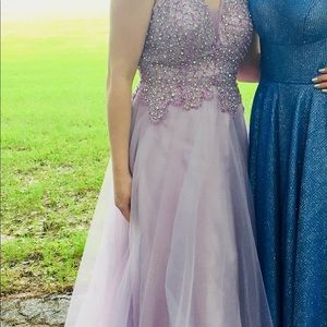 Lavender prom dress. Worn once.